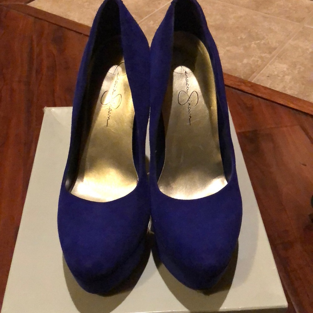 Blue Violet Jessica Simpson Heels size 9.